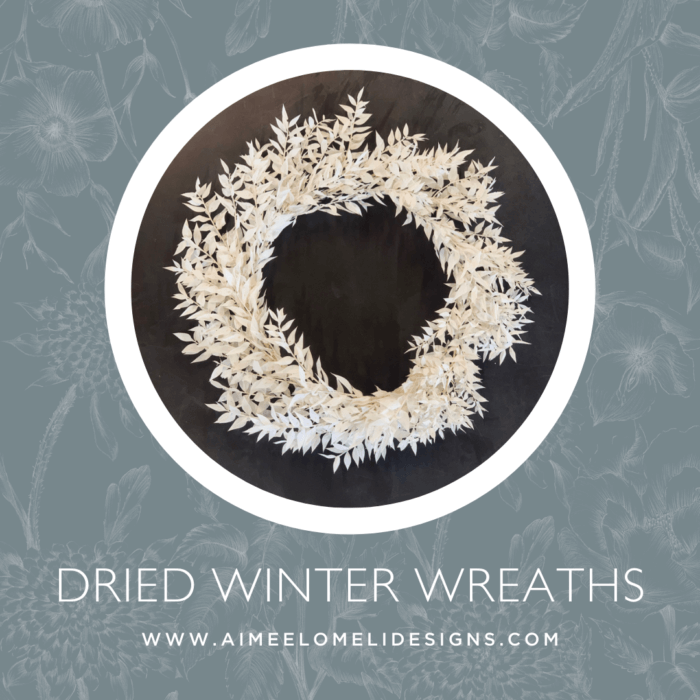 Dried Winter Wreaths - Hostess Gift Ideas