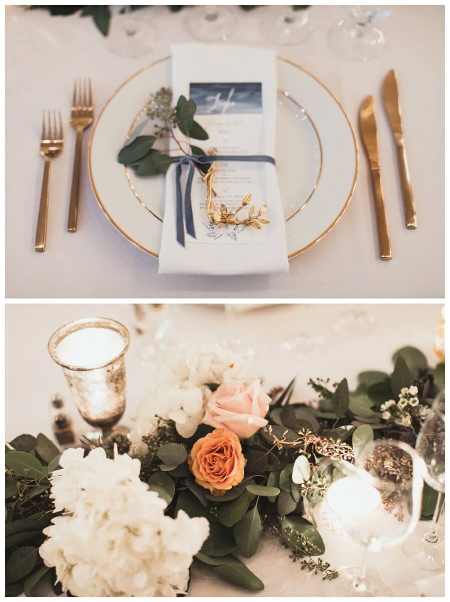Romantic Head Table Garland, Chateau St Jean Wedding in Napa Valley, Aimee Lomeli Designs