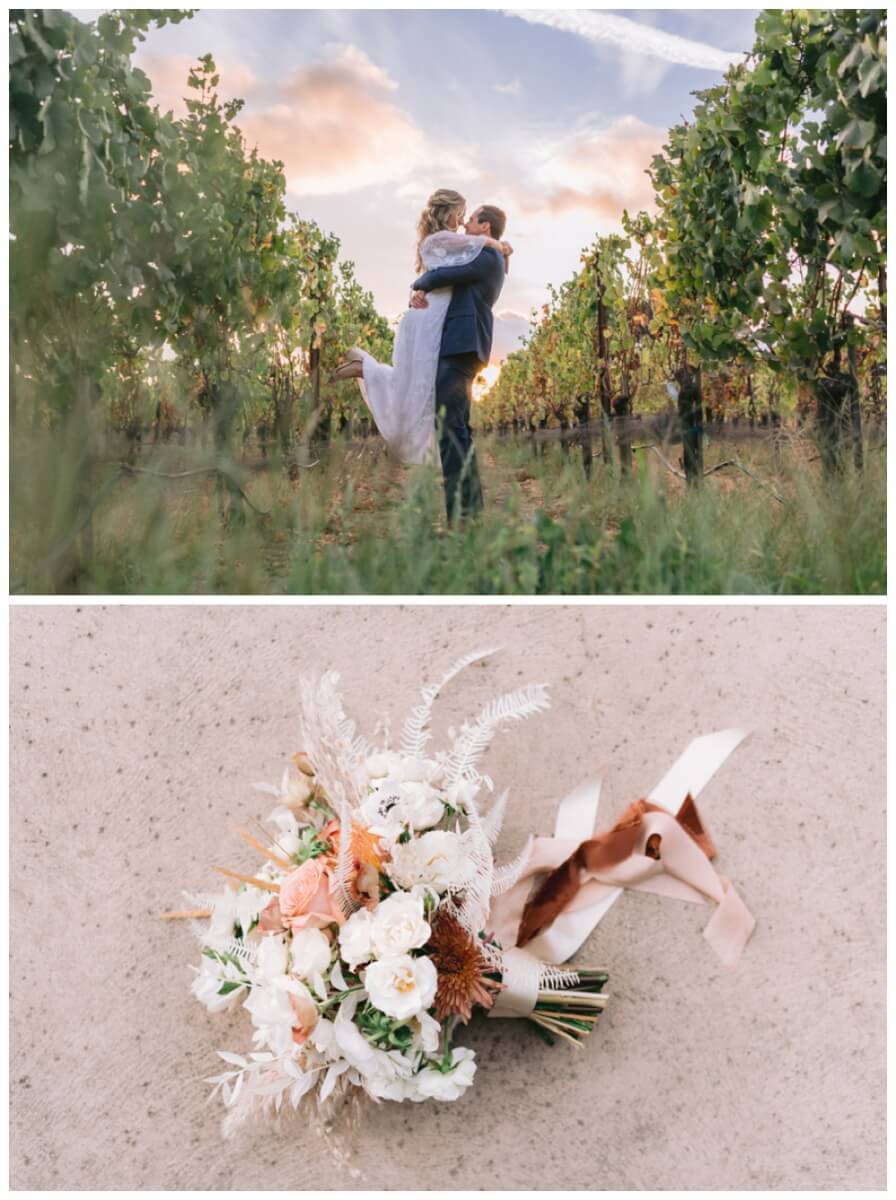 Golden Hour Wedding Flowers, Bohemian Wedding Style, Aimee Lomeli Designs